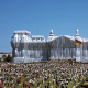 Emballage du Reichstag par l'artiste Christo